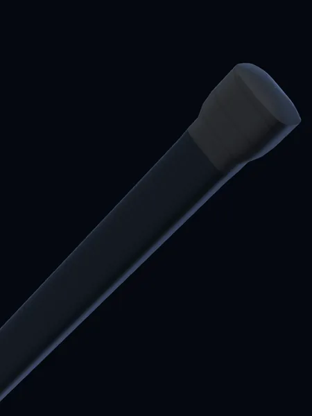 A small, simple black knob on a forward's stick.